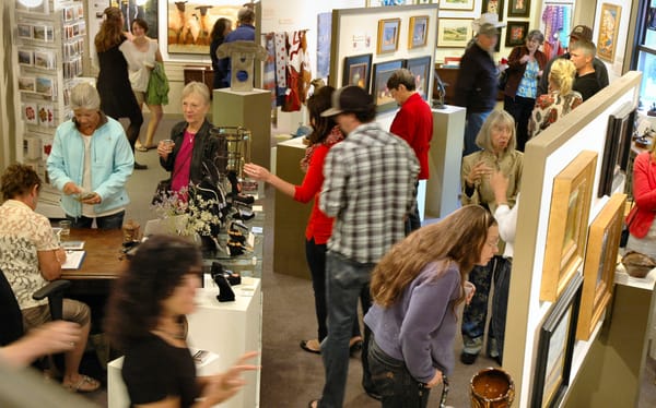 Art walk evening at the Artists' Gallery