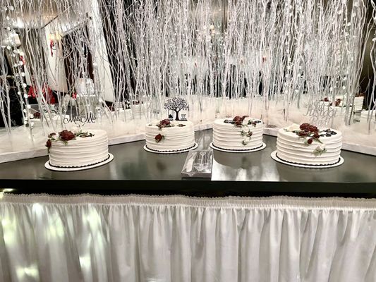 Wedding cake display