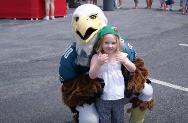 Swoop with my daughter Naysa a few years back