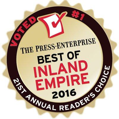 Voted #1 Best of Inland Empire 2016