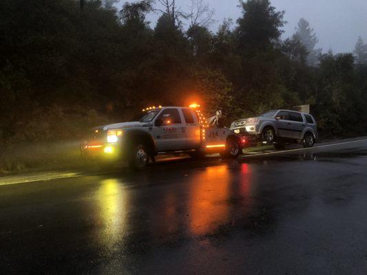 Tow in Big Basin Redwoods State Park