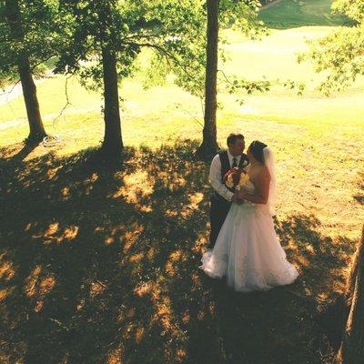 Beautiful wedding moment captured by Atlantic Wedding Video's drone. #wedding #drone #video #romantic