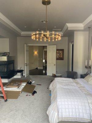 Restoration Hardware light fixture install