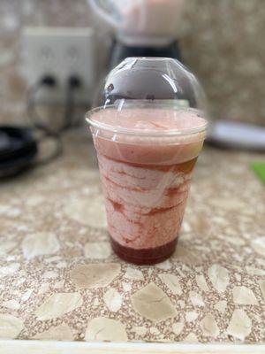 Strawberry cream shake