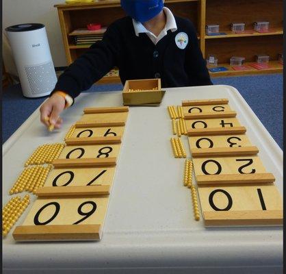 montessori golden beads