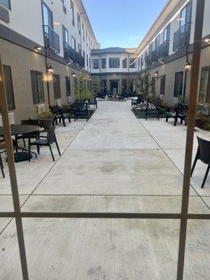 Another view of the outside courtyard.