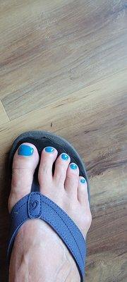 My gel pedicure