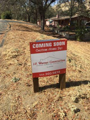 Ready to build lot by Jed Warner Construction