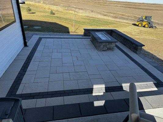 Paver Patio/Firepit/Bench Seat