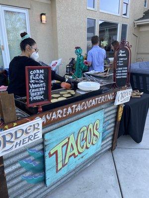 Really loved her taco cart display