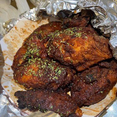 Bourbon wings