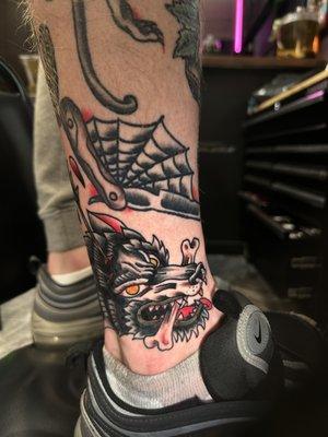 Grim Cat tattoos