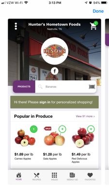 Our mobile app makes shopping more convenient than ever. Same-day delivery across Nashville means we'll bring your groceries right to you.