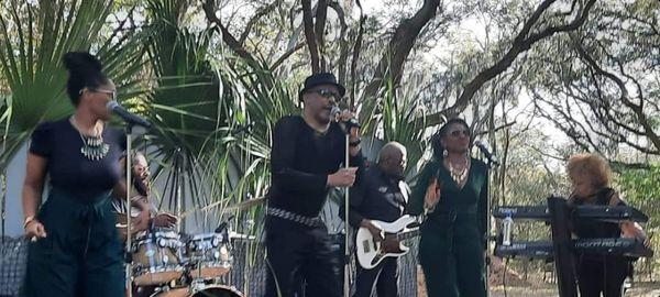 The UpScale Band aka A1 Party Band performing in Hilton Head SC 2022.