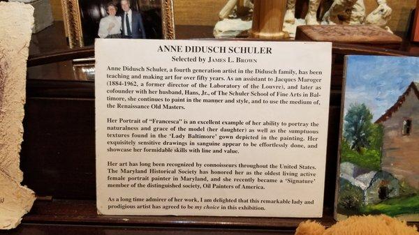 Anne Schuler Description