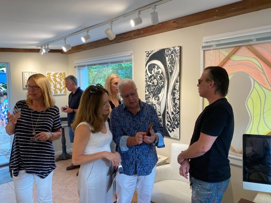 Art Opening at Paul Larsen Gallery in Bergen County NJ, Saddle River NJ