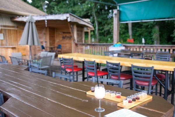 Seating area on patio