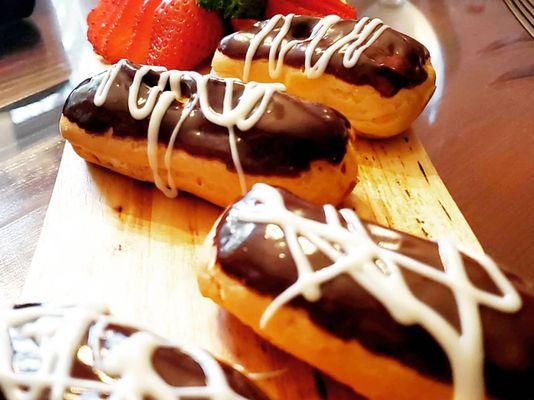 Homemade eclairs