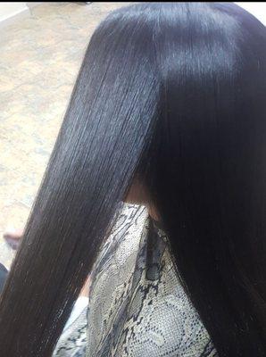 After Treatment and Flat Iron