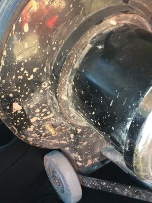 Dirty broken equipment, check before you leave