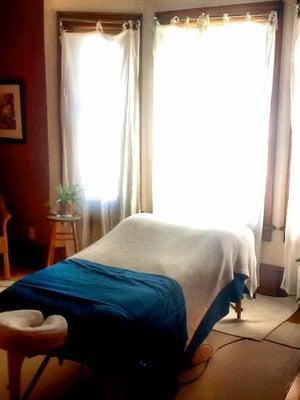 Baraboo massage therapist room.