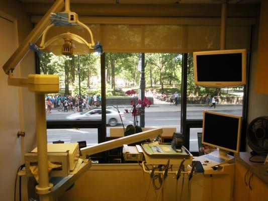 Treatment room overlooking Central Park