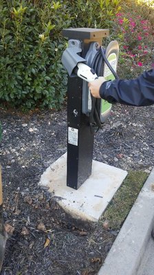 Electric car charge station