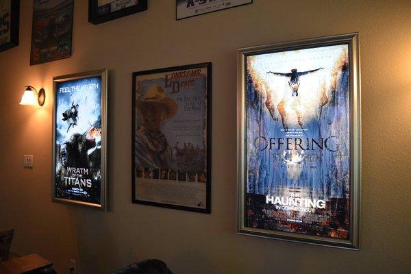 Our digital movie poster boards are the crowning jewel to any home theater. 1000's of changing movie posters!