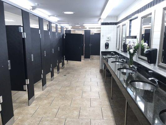 Super clean restrooms.