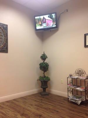 TV in the waiting room