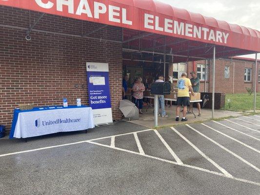 Supporting Food Pantry in Sharps Chapel community with fantastic Pastor Paul and his helpers from Lutheran Church 9/18/21