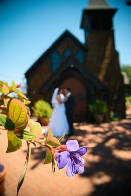 our first look in front of the church. we didn't rent it, but they let us take pictures there!