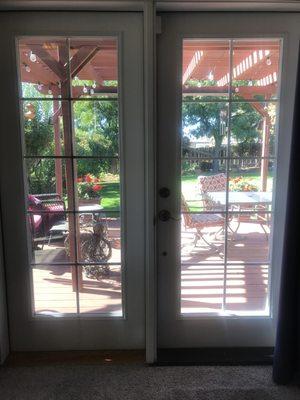 residential door. left tinted 35% dual ceramic . right no tint