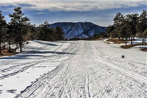 The only Nordic Ski trails in the area are at the Woodmoor Country Club!