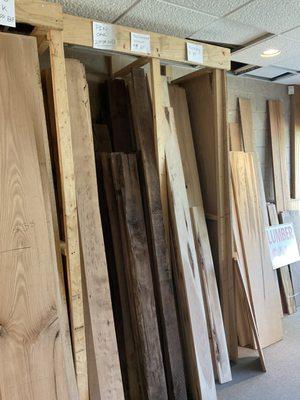 Lumber shop, wood shop, kiln dried lumber