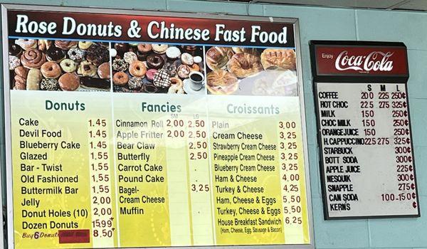 Donut menu