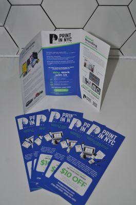 Brochures, Folded Brochures, Tro-Fold brochures, Full-Color Printing Brochures, Flyers