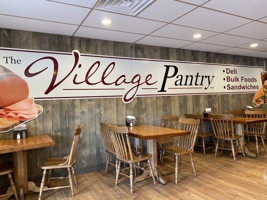 Enjoying some lunch at The Village Pantry in Tyrone!