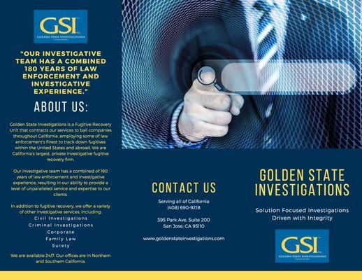 Golden State Investigations Brochure