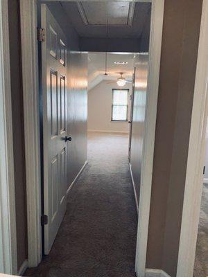 hallway and bonus room