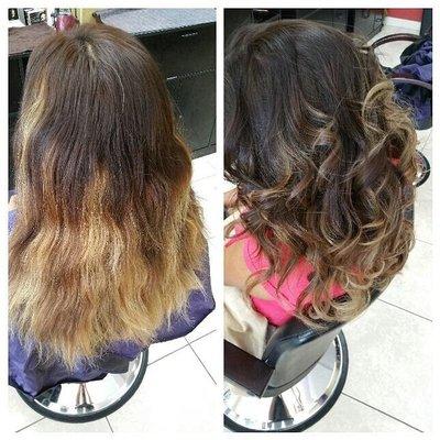 Duke repairs brassy hair, bad ombre's and sombre's