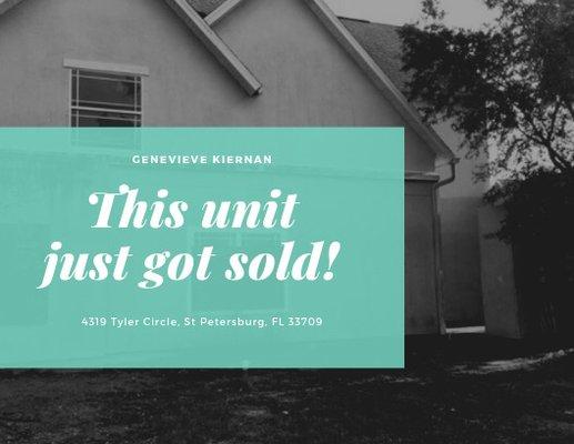 REO townhome in Pinellas Park Sold