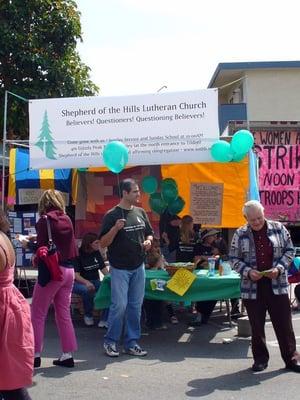 Our booth at the Solano Stroll.