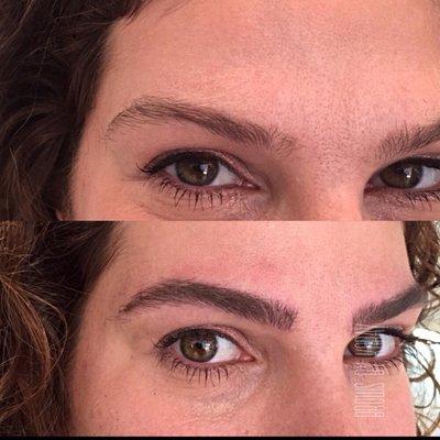 Spars eyebrows fuller again with 3D/Microblading