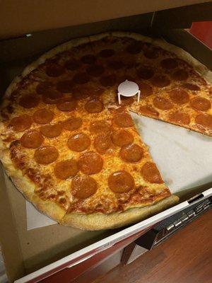 Pepperoni pizza