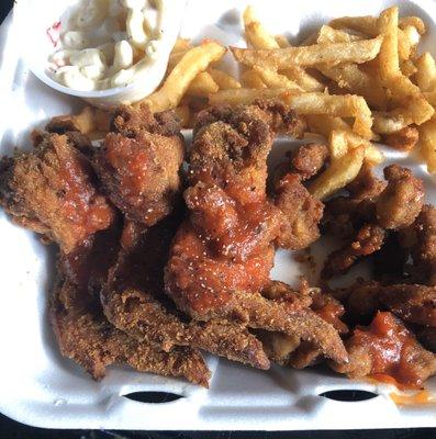 My fav the #3 comes with wings, gizzards, fries, macaroni salad or cole slaw