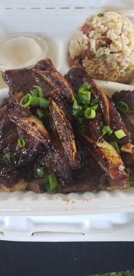 Kalbi Short Ribs with Fried Rice and Kimchee