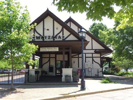 Chamber of Commerce in historic train depot.