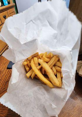 Fries in a sack