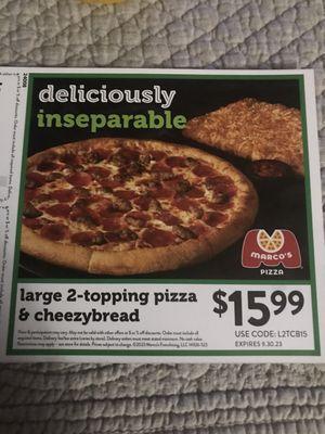 Pizza coupon